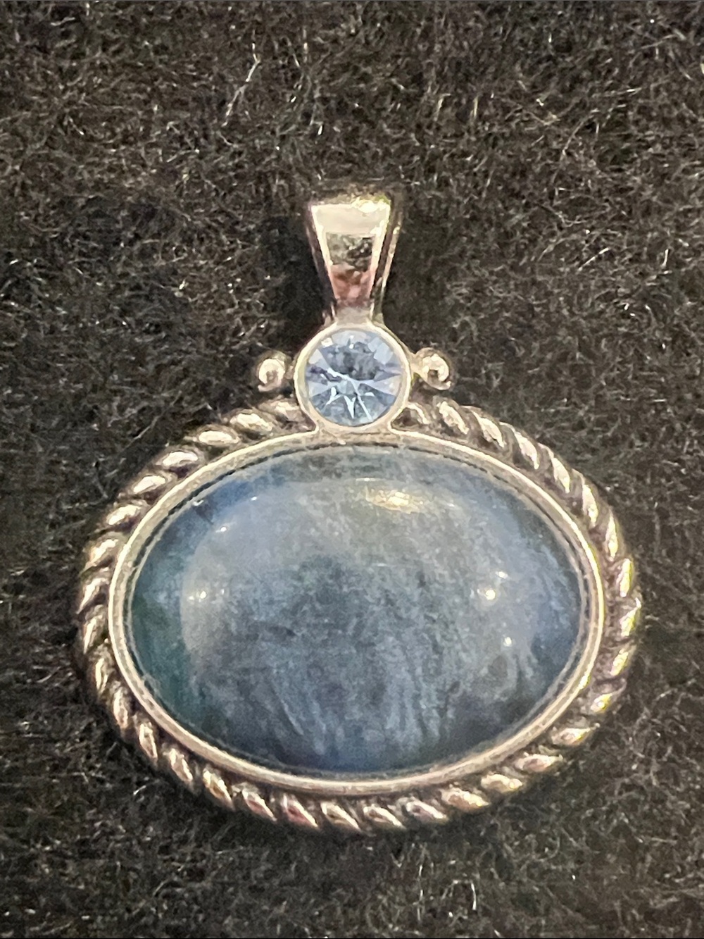 Lia Sophia Slide (Bundle or each)— Multi-Gem, Silver Pendant, Denim Oval - Picture 6 of 10